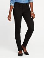 Old Navy Womens Mid-rise Never-fade Rockstar Black Jeans For Women Black Size 0
