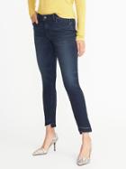 Old Navy Womens Mid-rise Step-hem Rockstar Jeans For Women Dark Wash Size 20