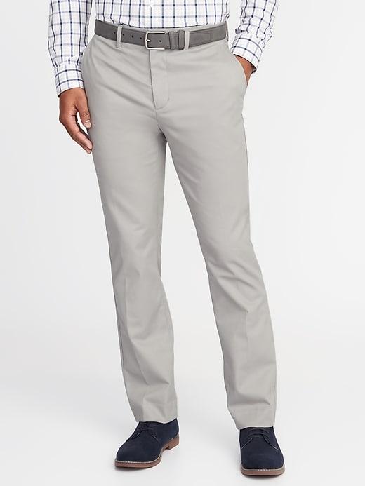 Old Navy Mens Straight Signature Built-in Flex Non-iron Pants For Men Street Size 38w