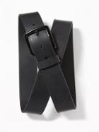 Old Navy Mens Faux-leather Belt For Men Black Size S