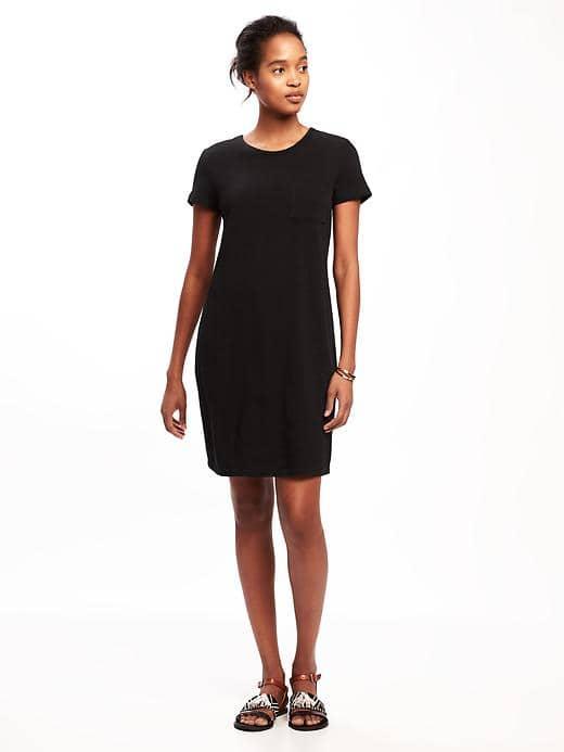 Old Navy Jersey Tee Dress For Women - Black