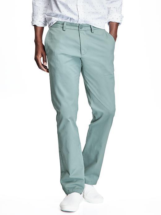 Old Navy Ultimate Slim Built In Flex Khakis For Men - Seascape