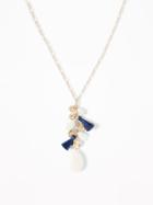 Stone Tassel Pendant Necklace For Women