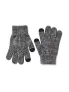Old Navy Tech Tip Convertible Mittens Size One Size - Black Marl