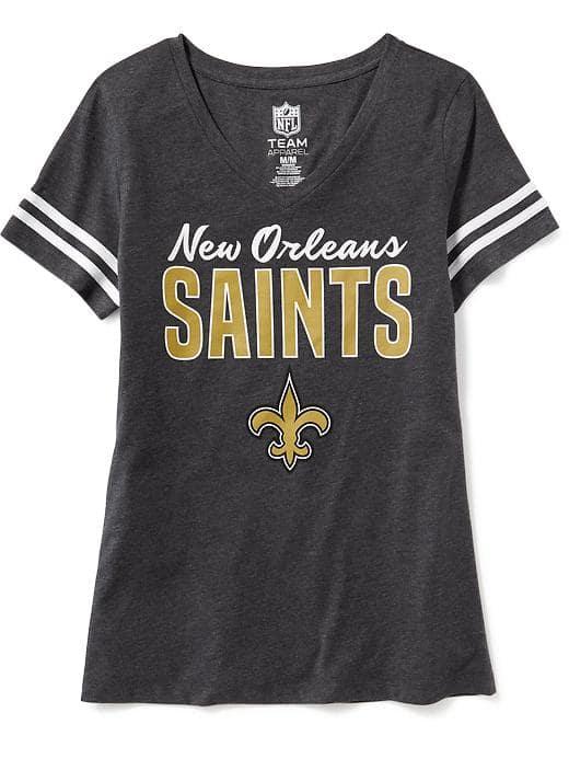 Old Navy Nfl Team V Neck Tee For Women - Saints