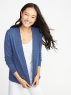 Old Navy Womens Cropped Open-front Sweater For Women Laundered Blue Size L