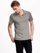 Old Navy Garment Dyed Jersey Polo For Men - Pedal To The Metal