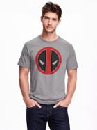 Old Navy Mens Marvel Comics Deadpool Graphic Tee For Men Heather Gray Size Xl