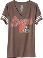 Old Navy Womens Nfl Sleeve Stripe Tee Size L - Browns
