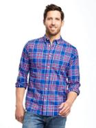 Old Navy Slim Fit Summer Weight Oxford Shirt For Men - Royal Flush