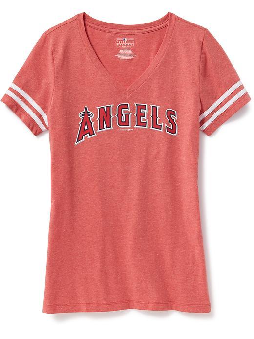 Old Navy Mlb V Neck Tee For Women - Los Angeles Angels