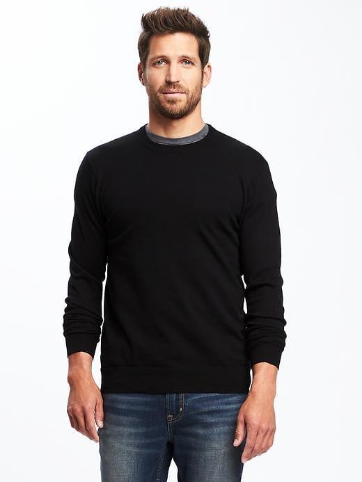 Old Navy Crew Neck Sweater For Men - Black