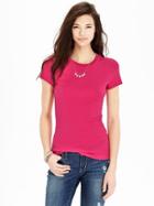 Old Navy Womens Perfect Crew Neck Tees - For Our Fuchsia