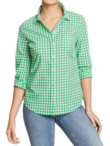 Old Navy Womens Lightweight Patterned Shirts