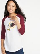 Old Navy Womens Nfl Team Raglan Tee For Women Redskins Size M