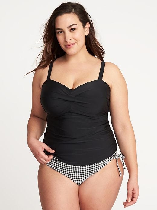 Old Navy Womens Underwire Plus-size Tankini Top Ebony Size 4x