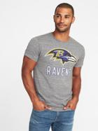 Old Navy Mens Nfl Team Crew-neck Tee For Men Ravens Size L