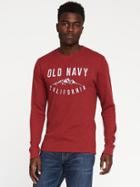 Old Navy Graphic Thermal Tee For Men - Robbie Red