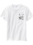 Old Navy Mens Black &amp; White Graphic Tee Size Xxl Big - Bright White