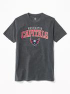 Old Navy Mens Nhl Team Crew-neck Tee For Men Washington Capitals Size S