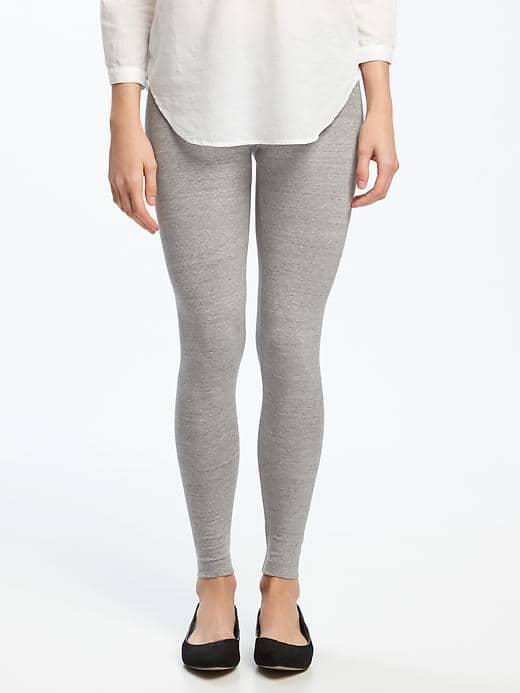 Old Navy Space Dye Leggings For Women - Light Gray