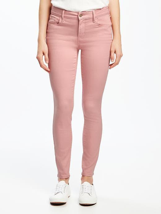 Mid-rise Rockstar Pop-color Ankle Jeans For Women