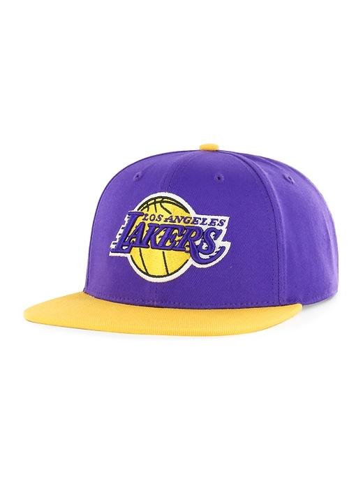Old Navy Mens Nba Team-graphic Flat-brim Cap For Adults Los Angeles Lakers Size One Size