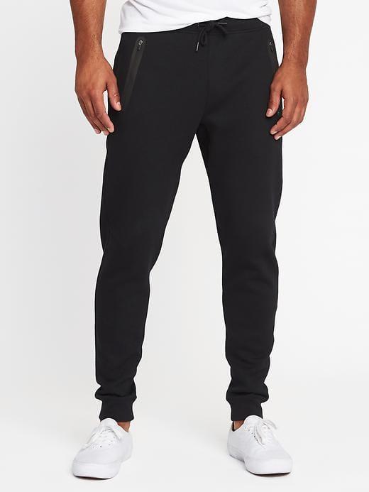Old Navy Mens Go-dry Tech-fleece Joggers For Men Black Size Xxl