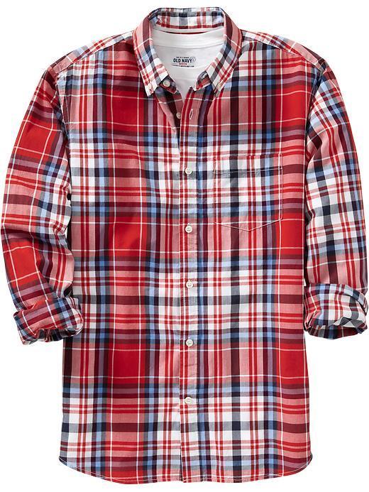 Old Navy Mens Everyday Classic Regular Fit Shirts - Crimson And Clover
