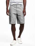 Old Navy Mens Broken-in Cargo Shorts For Men (10) Earl Gray Size 36w
