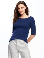 Old Navy Classic Fitted Ballet Back Tee For Women - Night Flight