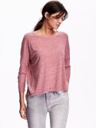 Old Navy Oversized Jersey Top Size L Tall - Cecily Pink