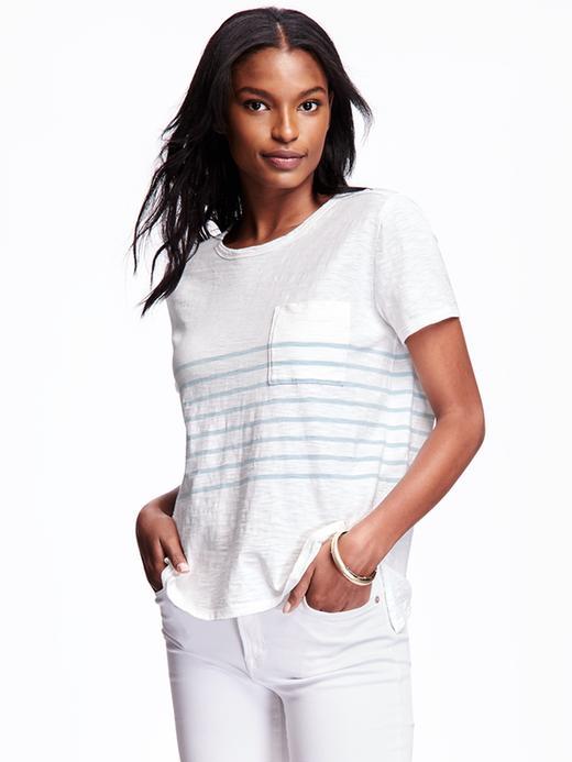 Old Navy Boyfriend Pocket Tee For Women - Kiss The Sky