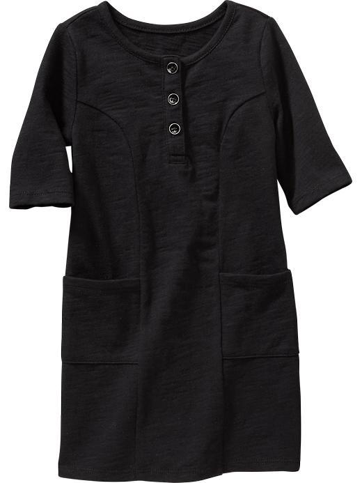 Old Navy Henley Midi Dress - Black