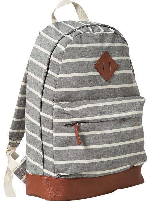 Old Navy Mens Striped Backpacks Size One Size - Gray Stripe