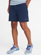 Old Navy Mens Quick-dry 4-way Stretch Run Shorts For Men (7) Blue Size S