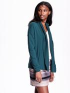 Old Navy Womens Plus Open Front Cocoon Cardigans Size Xxl Tall - Kelp Forest