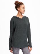 Old Navy Go Warm Sweater Knit Pullover Hoodie For Women - Rogue River