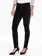 Old Navy Mid Rise Velvet Rockstar Jeans For Women - Black