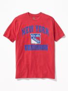Old Navy Mens Nhl Team-graphic Tee For Men Ny Rangers Size Xl