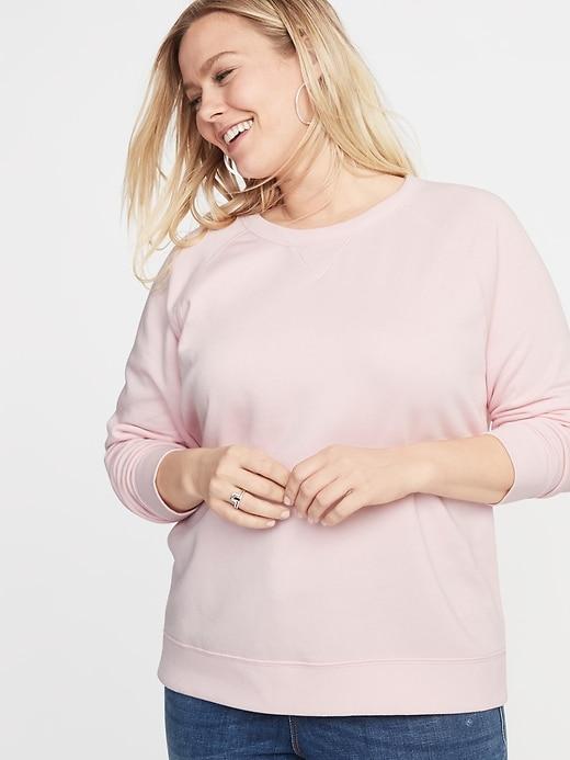 Crew-neck Plus-size Sweatshirt