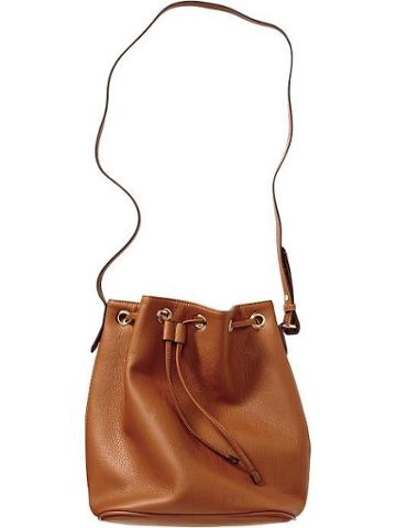 Old Navy Womens Bucket Bags - Cognac Brown