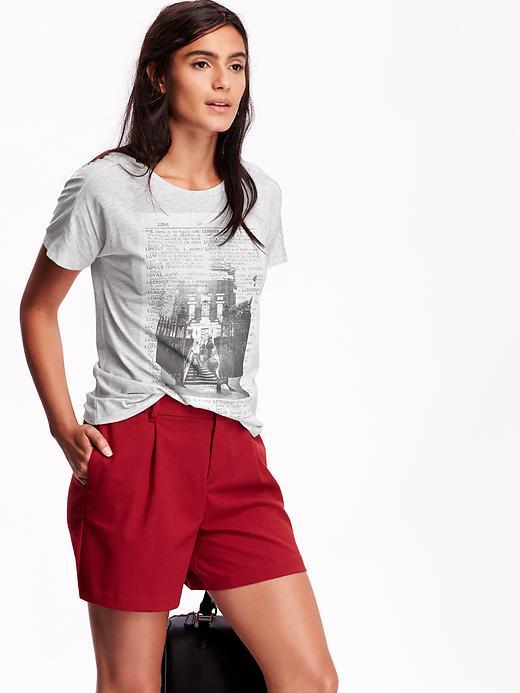 Old Navy Womens Dolman Sleeve Graphic Tees Size Xl - Heather Pale Gray