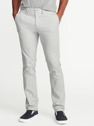 Old Navy Mens Slim Ultimate Built-in Flex Khakis For Men Make My Gray Size 40w