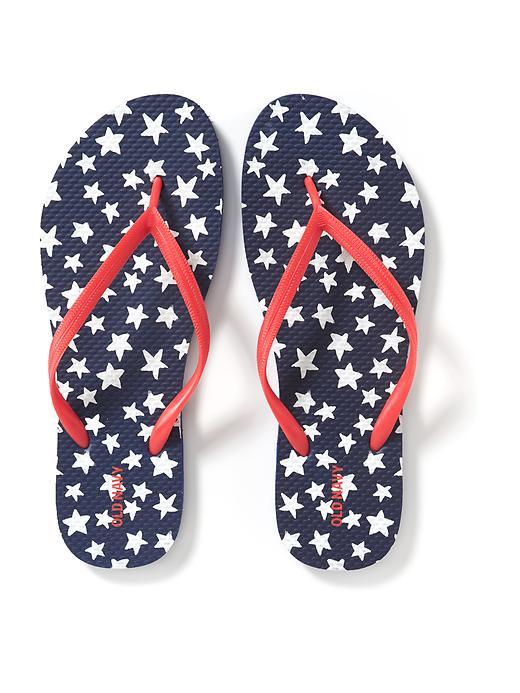 Old Navy Printed Flip Flops For Women - Big Navy