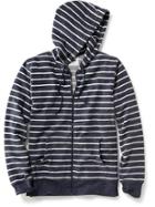 Old Navy Striped French Terry Hoodie Size Xs - Navy Stripe