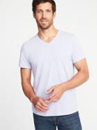 Old Navy Mens Soft-washed V-neck Tee For Men Lilac Size L