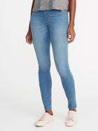 Old Navy Womens Mid-rise Built-in Warm Rockstar Jeggings For Women Masonic Blue Size 0