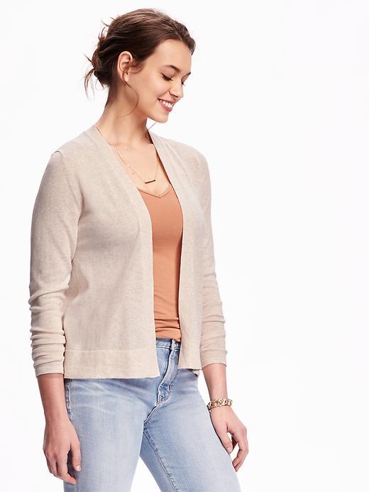 Old Navy Open Front Cardi For Women - Heather Oatmeal