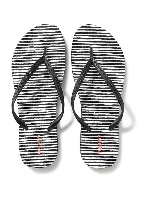 Old Navy Patterned Flip Flops For Women - Blackjack